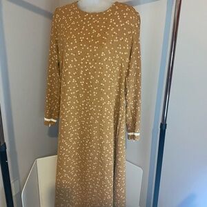 Floral Tan Dress